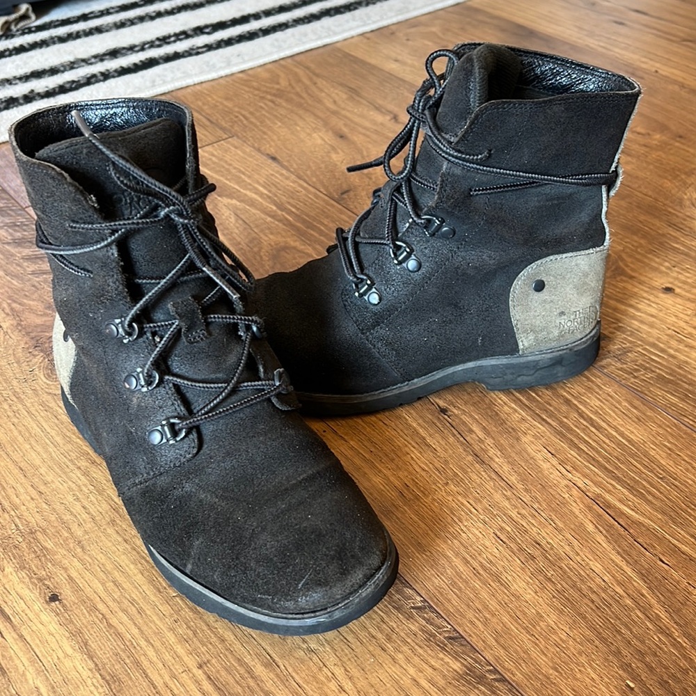 North Face distressed boots